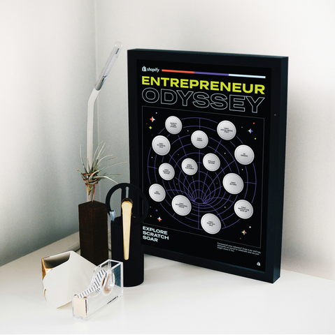 Scratch-off Poster: Entrepreneur Odyssey Edition - Launch Gift