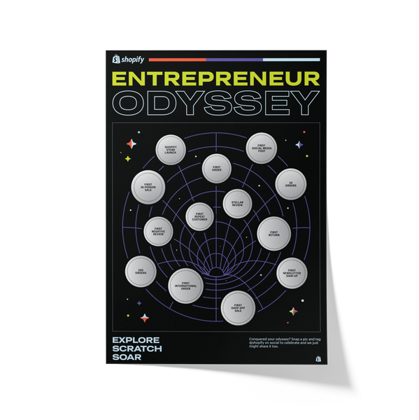 Scratch-off Poster: Entrepreneur Odyssey Edition - Launch Gift