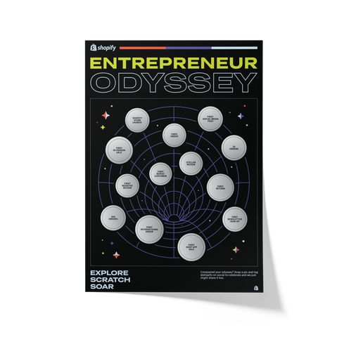 Scratch-off Poster: Entrepreneur Odyssey Edition - Launch Gift